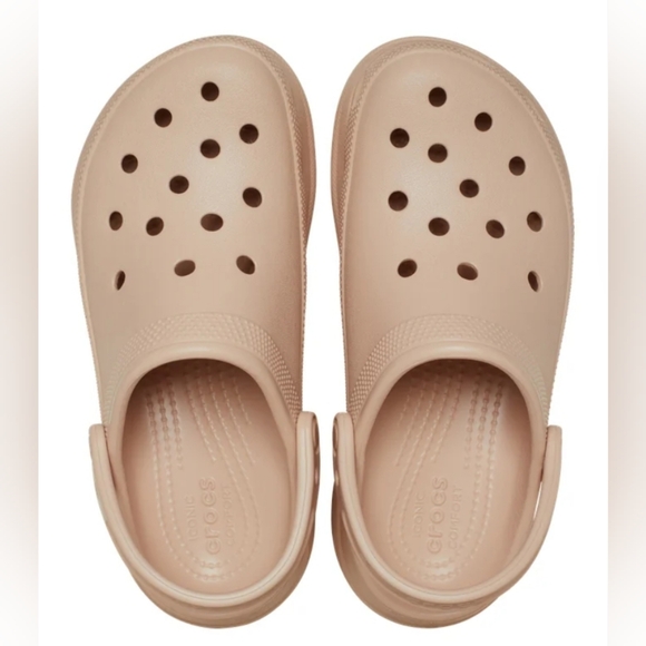 Crocs Tan Crush Platform Clogs Women's Size 9 Men's Size 7 NWT MSRP $64.99 - Picture 3 of 10